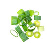 chopped green onions on transparent png
