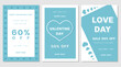 © bbeer - Valentine's Day sale. Letters with hearts valentine background, Wallpaper, flyers, invitation, posters, brochure and banners.