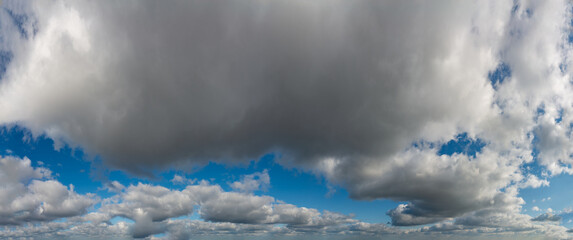 Wall Mural - fantastic thunderclouds at sunrise