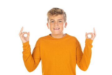 Poster - Teenager in orange t-shirt