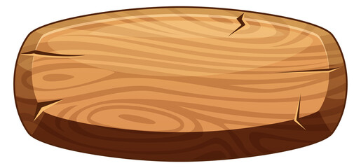 Wall Mural - wooden board. wild west style button for game interface