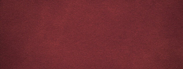 Wall Mural - Texture of dark red velvet matte background, macro. Suede wine fabric with pattern. Seamless textile leather backdrop,