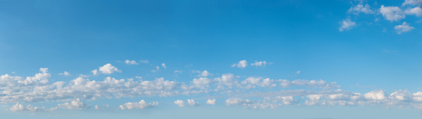 Wall Mural - big size sky panorama. clouds in the lower half and clear blue above