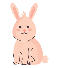 Sticker - cute rabbit animal