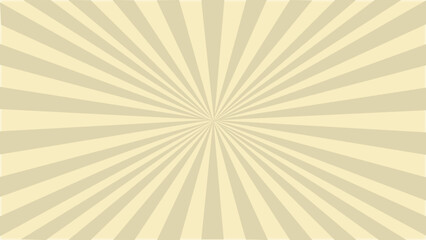 Wall Mural - Beige sunburst striped background vector illustration.