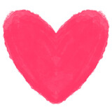 Pink heart shape. Romantic love valentines day