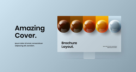 Canvas Print - simple display mockup site concept. colorful web project vector design template.