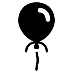 Poster - balloon solid icon