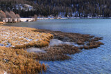 Fototapeta Maki - Am Silsersee in der Schweiz bei St. Moritz.