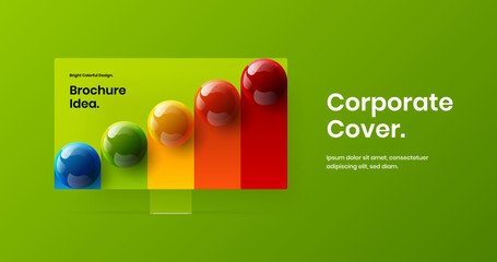 Wall Mural - bright web project design vector illustration. original monitor mockup presentation layout.