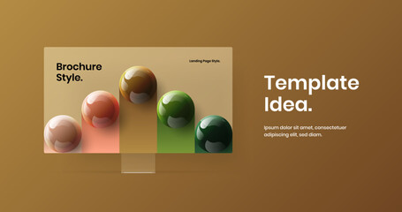 Canvas Print - vivid desktop mockup site illustration. original presentation vector design concept.