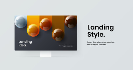 Wall Mural - abstract website vector design illustration. simple desktop mockup site layout.