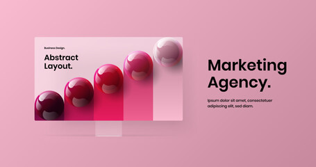 Canvas Print - vivid site screen vector design layout. unique desktop mockup web banner concept.