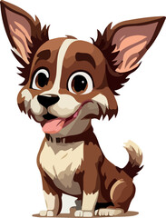 A cute vector dog