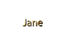 JANE NAME 3D 