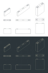 Wall Mural - Batteries cell set