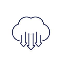 Poster - co2 gas and carbon emission reduction line icon