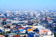 上空から俯瞰した住宅街の風景