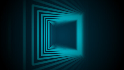 Wall Mural - absorption tunnel on a black background. hypnotic abstract illusion. abstract 3d portal. 3d renderin