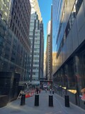Fototapeta Nowy Jork - View of the gap between skyscrapers