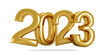 3d golden text new year 2023