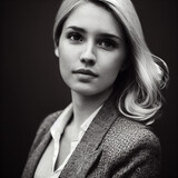 Fototapeta  - Portret młodej businesswoman - Generative AI