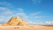 The Pyramids of Khafre and Khufu, Giza Necropolis (Unesco World Heritage List, 1979), Egypt. Egyptian civilisation, Old Kingdom, Dynasty IV.	