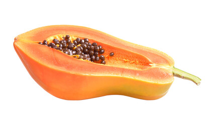 Poster -  yellow papaya fruit on  transparent png