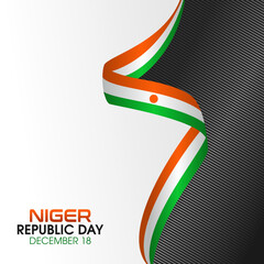 Wall Mural - vector graphic of Niger republic day good for Niger republic day celebration. flat design. flyer design.flat illustration.