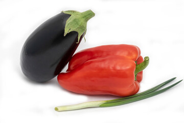 Wall Mural - Eggplant and pepper