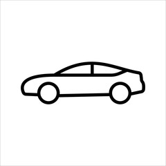 Wall Mural - Car icon. sign for mobile concept and web design. vector illustration