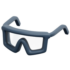 Canvas Print - safety glasses 3d render icon illustration