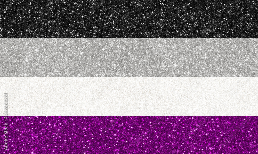 All-over Glitter Asexual Flag Stock Illustration | Adobe Stock
