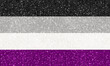 All-over Glitter Asexual Flag