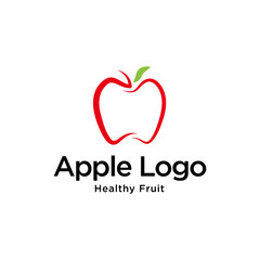 Canvas Print - Apple fruit logo design inspiration