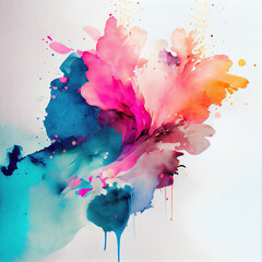 beautiful colorful watercolor splatter background