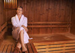 © D M/peopleimages.com - Enjoying some silence in the sauna. Shot of a mature woman in a sauna.