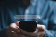 © Dilok - Businessman using smartphone with searching bar icon for Search Engine Optimization or SEO concept to find information by internet connection.