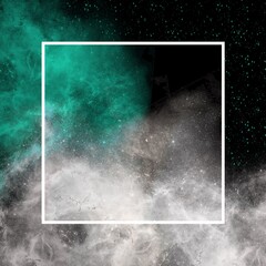 Wall Mural - abstract frame with glow.in the style of space and planets.template,wallpaper,background with planet