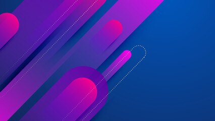 Wall Mural - Abstract purple viva magenta design on blue background