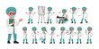 © Rafy Fane - Doctor with different poses. vector