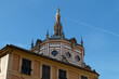 Dome of the basilica of Sts. Gervasius and Protasius in Rapallo . Liguria, Italy