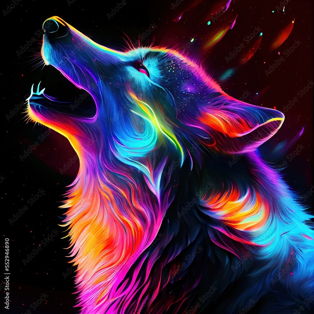 Wolf Galaxy Moon Wolf Galaxy Moon