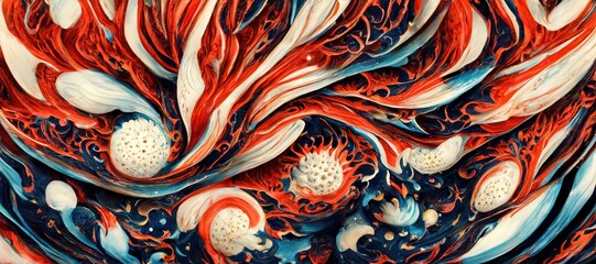 Wall Mural - Twirl Universe. Cosmic. Generative AI