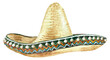 © Catherine - Hand-painted Watercolor straw mexican sombrero hat illustration. Watercolor summer funny hat isolated on white background. Hipster clothes, accessories, cute drawing clipart elements cutout.