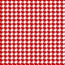 Geometric Pattern Seamless Houndstooth Red White 3d Illustration Can Be Used In Decorative Design Fashion Clothes, Curtains, Tablecloths, Gift Wrapping Paper