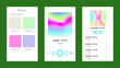 Display application charts for the most popular songs. Music playlist Template with green background