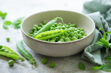 Sticker - Bowl with sweet pea pods