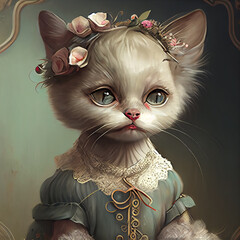 Wall Mural - Fantasy cat