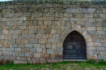 Wall Mural - european castle exterior with abstract details